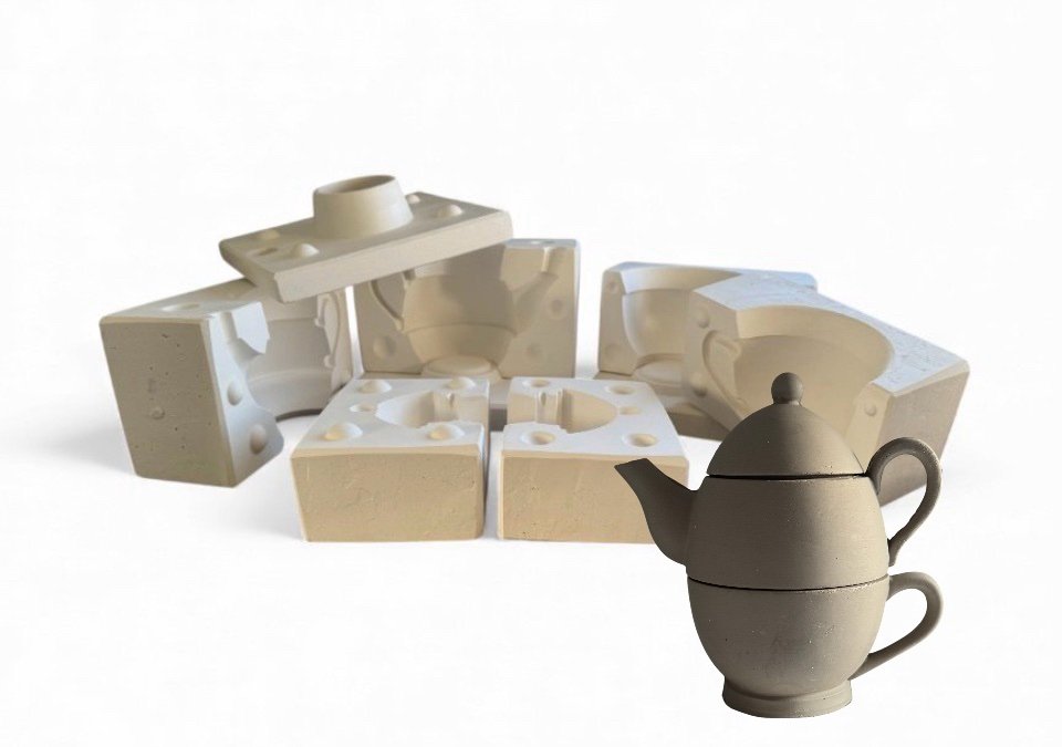 Tea for One Teapot & Cup Slip Casting Mould 3 Part Set